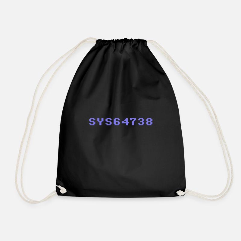 sys64738 - Drawstring Bag - black