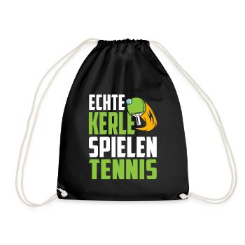 Tischtennis - Turnbeutel - Schwarz - Vorne