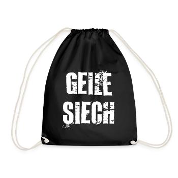 Schweizerdeutsch Geile Siech - Turnbeutel - Schwarz - Vorne