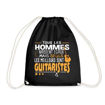 Guitariste Guitare Musique Humour Musicien Noël - Sac de sport léger - noir - Devant