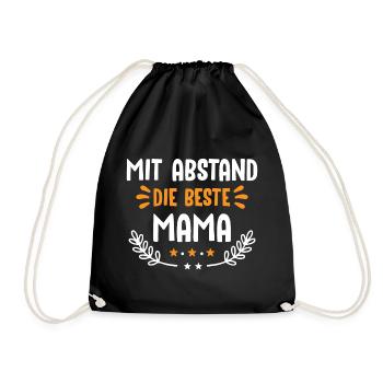 beste Mama - Turnbeutel - Schwarz - Vorne
