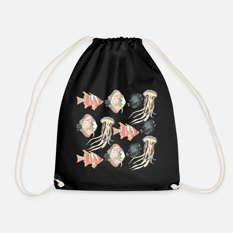 SEALIFE-MUSTER - Turnbeutel - Schwarz