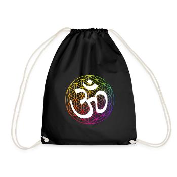 Mandala - Drawstring Bag - black - Front