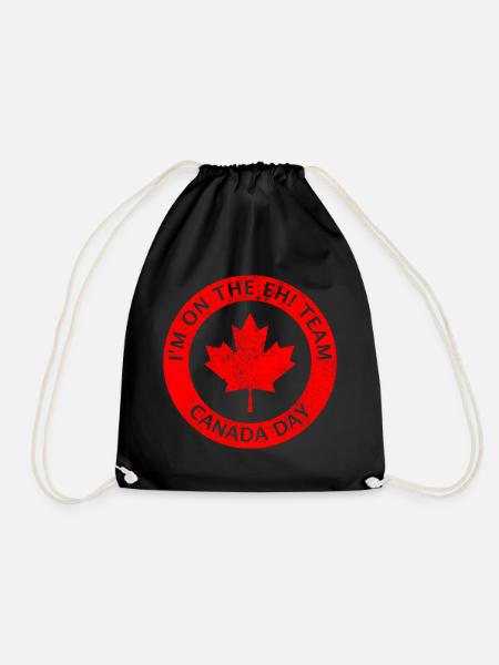 Canada Day I'm on the eh team Kanadisch Kanada - Turnbeutel - Schwarz