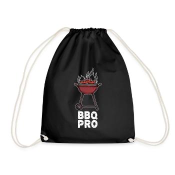 Barbecue BBQ Grilling Bratwurst GrillParty - Drawstring Bag - black - Front