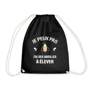 JE PEUX PAS J'AI DES ABEILLES À ELEVER - Sac de sport léger - noir - Devant