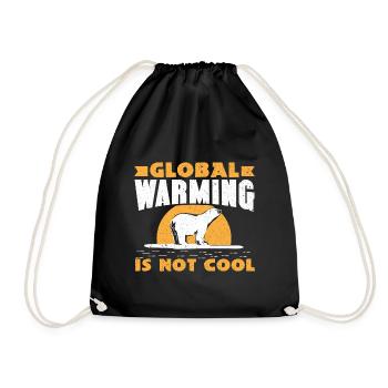 Polar Bear Winter - Drawstring Bag - black - Front