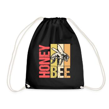 Abeilles Bien-être animal Cadeau - Sac de sport léger - noir - Devant