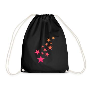 Astérisque motif décoration - Sac de sport léger - noir - Devant
