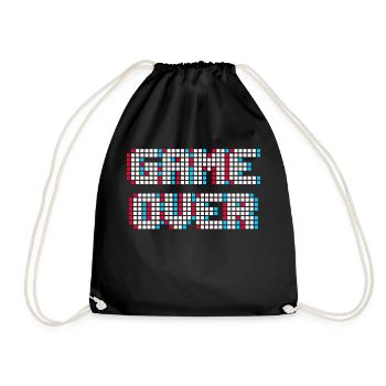Gamer Games Zocker - Turnbeutel - Schwarz - Vorne