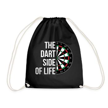 Dart The Dart side of Life Dartscheibe Dartboard - Drawstring Bag - black - Front
