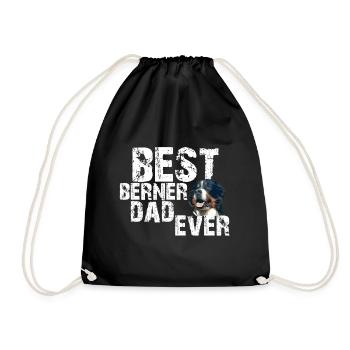 Chien de montagne bernois - Sac de sport léger - noir - Devant