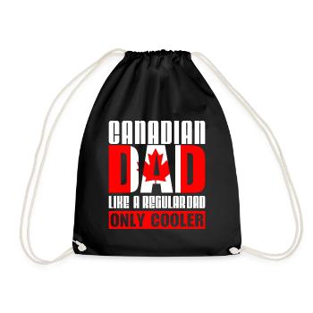Père papa Canadien cool Canada - Sac de sport léger - noir - Devant