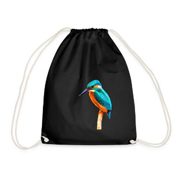 Kingfisher - Turnbeutel - Schwarz - Vorne