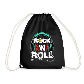 Cool Headset Funny Saying - Drawstring Bag - black - Front
