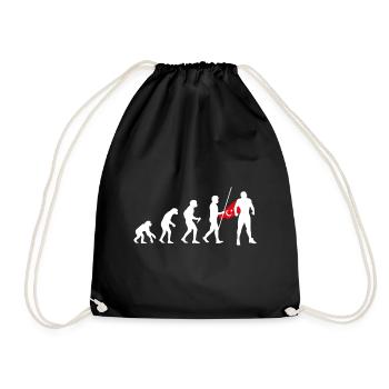 Turc Evolution Super-héros Drapeau turc Cape - Sac de sport léger - noir - Devant