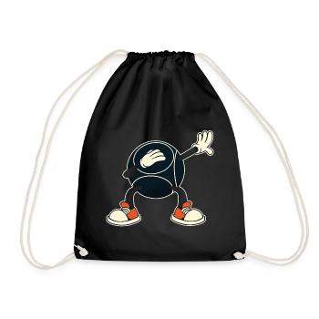 Dabbing Boule Ball Petanque Bouler Boule Accessories - Drawstring Bag - black - Front