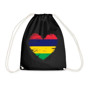 Maurice coeur drapeau drapeau drapeau blason - Sac de sport léger - noir - Devant