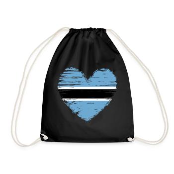 Drapeau drapeau du Botswana - Sac de sport léger - noir - Devant