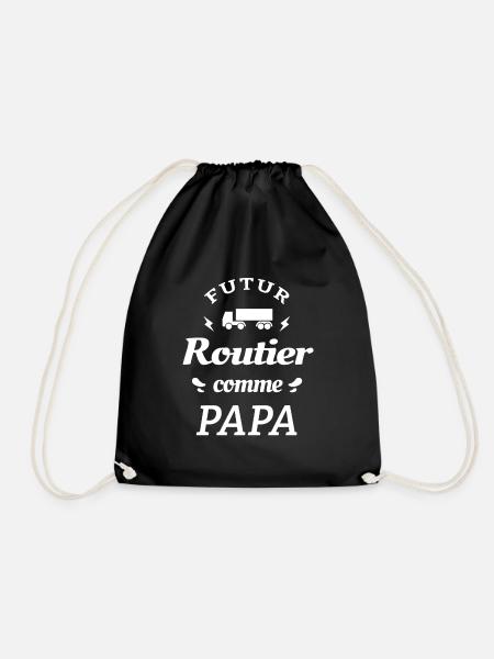 FUTUR ROUTIER COMME PAPA - Sac de sport léger - noir