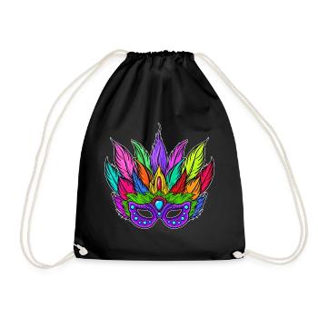 Masks Carnival Carnival - Drawstring Bag - black - Front