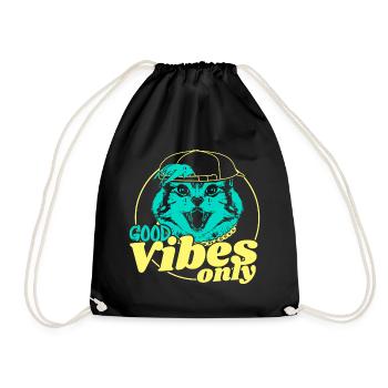 HipHop Streetdance Geschenk - Turnbeutel - Schwarz - Vorne