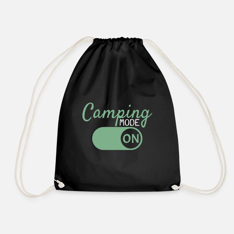 Camping Mode On - Turnbeutel - Schwarz