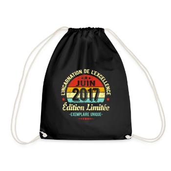 MILLÉSIME JUIN 2017 ÉDITION LIMITÉE - Sac de sport léger - noir - Devant