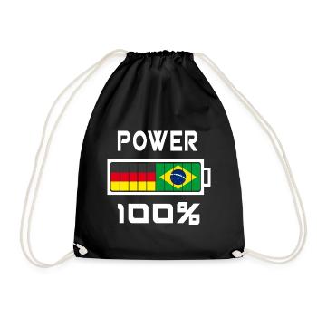 Allemagne et Brésil Power 100% - Sac de sport léger - noir - Devant