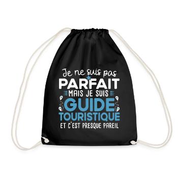 Guide touristique touriste cadeau métier humour - Sac de sport léger - noir - Devant
