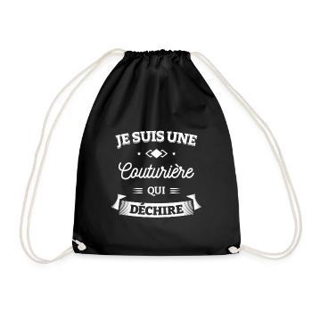 COUTURIÈRE QUI DÉCHIRE - Sac de sport léger - noir - Devant