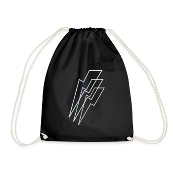 Flash holographic - Drawstring Bag - black - Front