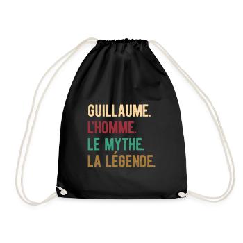GUILLAUME L'HOMME LE MYTHE LA LÉGENDE - Sac de sport léger - noir - Devant