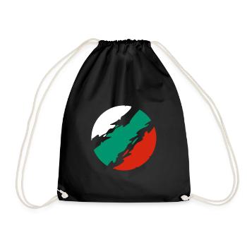 Bulgaria Flag - Drawstring Bag - black - Front