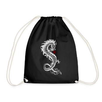 Dragon Asie Japon Chine Combats - Sac de sport léger - noir - Devant