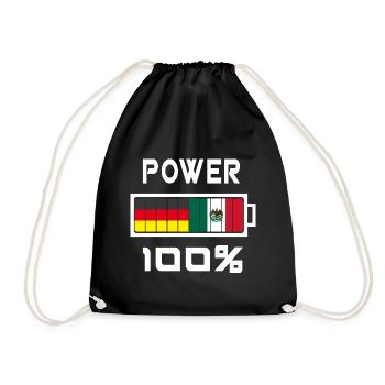 Allemagne et Mexique Power 100% - Sac de sport léger - noir - Devant