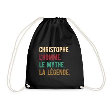 CHRISTOPHE L'HOMME LE MYTHE LA LÉGENDE - Sac de sport léger - noir - Devant