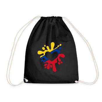 Colombia - Drawstring Bag - black - Front