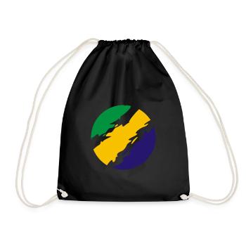 Brésil Couleurs drapeau drapeau - Sac de sport léger - noir - Devant