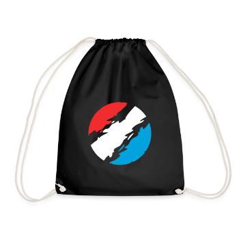 Luxembourg Colours Flag Flag - Drawstring Bag - black - Front