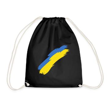 Ukraine - Drawstring Bag - black - Front