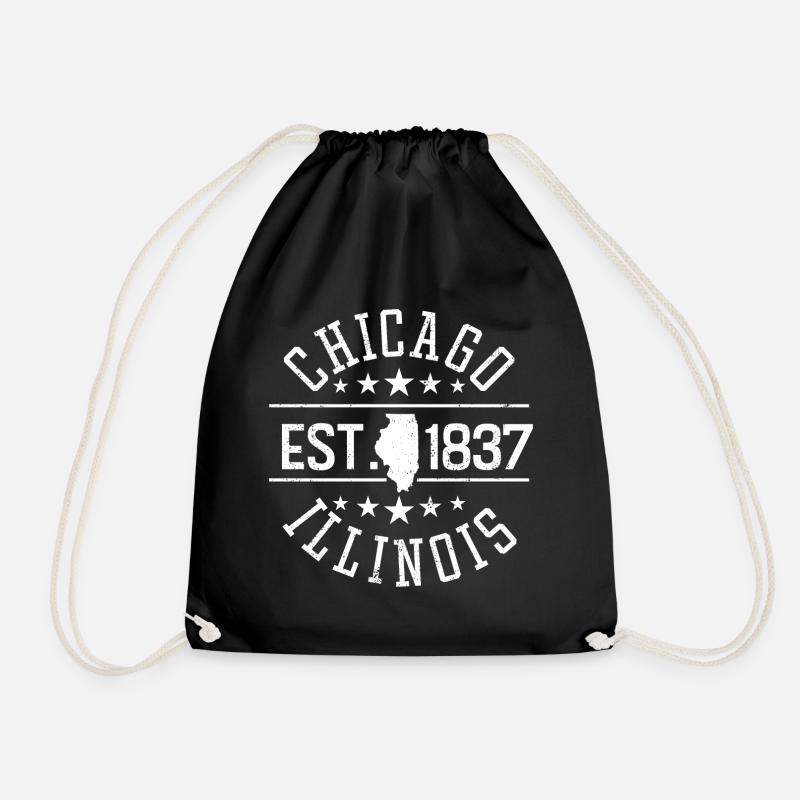 Chicago - Turnbeutel - Schwarz