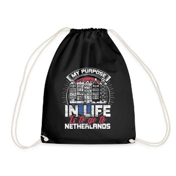 Netherlands Tulips Pride - Drawstring Bag - black - Front