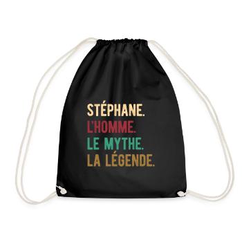 STÉPHANE L'HOMME LE MYTHE LA LÉGENDE - Sac de sport léger - noir - Devant