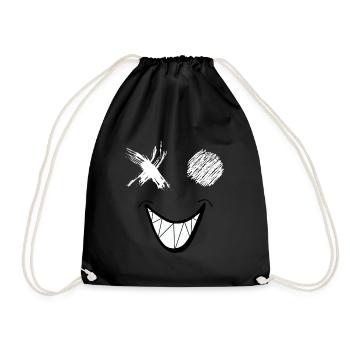 Smile - Turnbeutel - Schwarz - Vorne