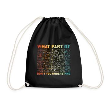 Quelle partie de ne comprenez-vous pas - Sac de sport léger - noir - Devant