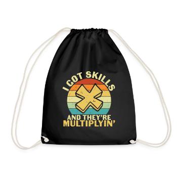 J’ai des compétences qu’ils multiplient - Sac de sport léger - noir - Devant