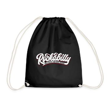 Rockabilly Wild Rock n Roll - Typo - neg - Sac de sport léger - noir - Devant