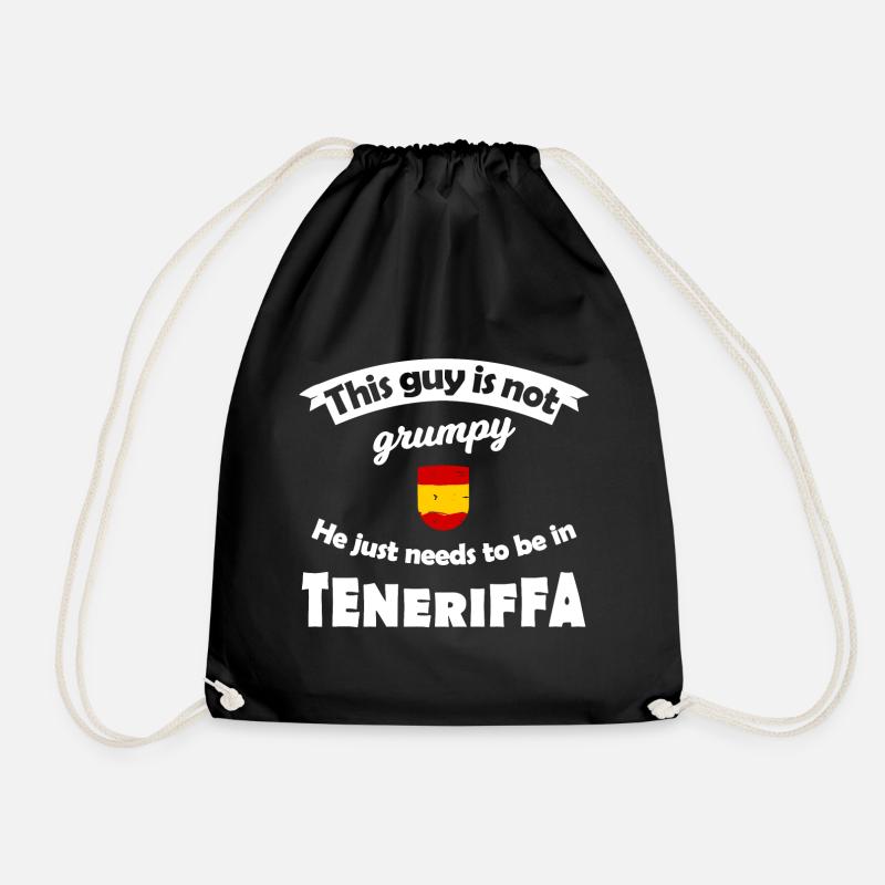 Teneriffa Fans - Turnbeutel - Schwarz