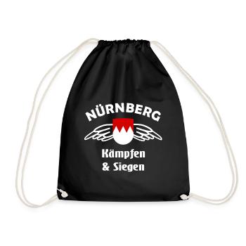 Nürnberg Fans - Turnbeutel - Schwarz - Vorne